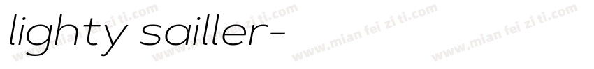 lighty sailler字体转换